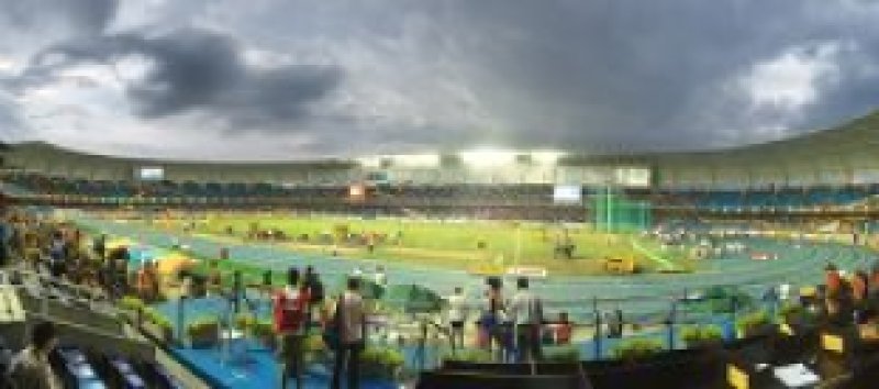 Стадион, где проходит юношеский чемпионат мира по легкой атлетике
